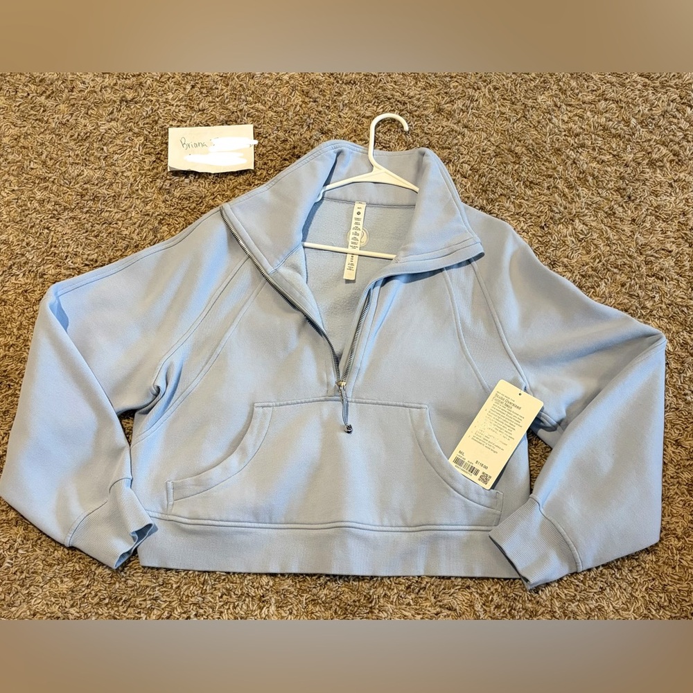 Lululemon Scuba Oversized Funnel Neck- Blue Linen